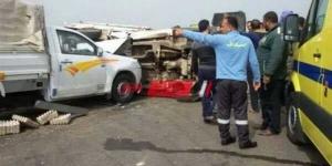 إصابة 5 أشخاص في حادث إنقلاب سيارة بالفيوم - بلس 48