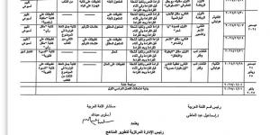 بالبلدي : توزيع منهج اللغة العربية الصف الأول الإعدادي في الترم الأول 2025 - بلس 48