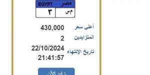 سعرها 430 ألف جنيها.. التزايد على لوحة سيارة مميزة تحمل رقم «م س 3» -  بلس 48