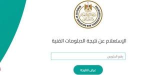 نتيجة الدبلومات الفنية برقم الجلوس 2025 جميع التخصصات.. رابط رسمي للوزارة - بلس 48