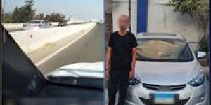 الداخلية تضبط سائق سيارة ملاكي يسير عكس الاتجاه على الطريق الدولي الجديد بكفر الشيخ - بلس 48