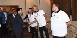 وزير الرياضة يلتقي منتخب مصر لكرة السلة - بلس 48