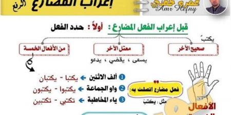 مراجعات نهائية.. ملخص دروس النحو لـ الصف الثاني الثانوي الترم الاول في 10 ورقات - بلس 48