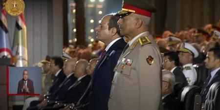 الرئيس السيسي يشهد سلام الشهيد خلال حفل تخرج الكليات العسكرية - بلس 48