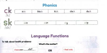 ملخص الوحدة الثانية لغة انجليزية في 4 ورقات لـ الصف الثالث الابتدائي - بلس 48