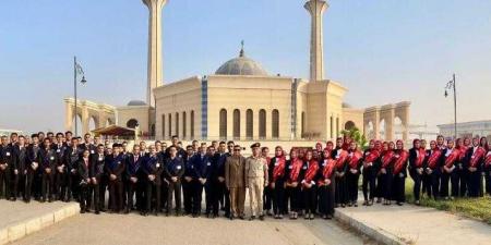 طلاب جامعة حلوان يشاركون في الندوة التثقيفية رقم 40 لوزارة الدفاع بحضور رئيس الجمهورية