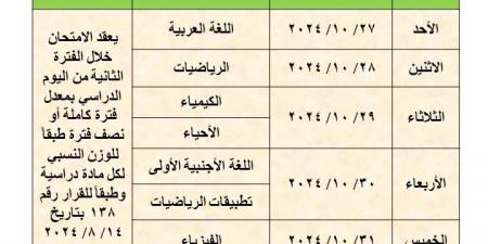 عاجل.. موعد امتحانات شهر أكتوبر 2024 في القاهرة - بلس 48