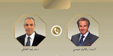 اتصال هاتفي بين وزير الخارجية والهجرة ومدير عام الوكالة الدولية للطاقة الذرية - بلس 48