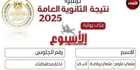رابط نتيجة الثانوية العامة 2025.. وإعلان الأوائل خلال ساعات - بلس 48