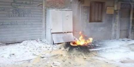 السيطرة على حريق كابينة كهرباء بعزبة النخل بالقليوبية - بلس 48