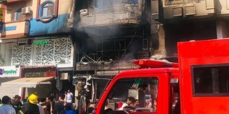 نشوب حريق داخل مطعم كشري بالمنوفية - بلس 48