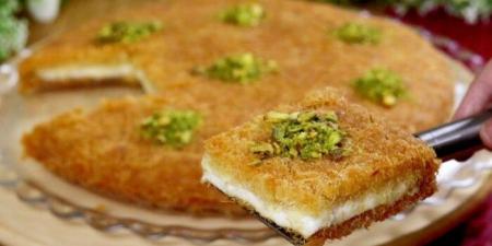 خطوة بخطوة.. طريقة عمل كنافة بالقشطة - بلس 48
