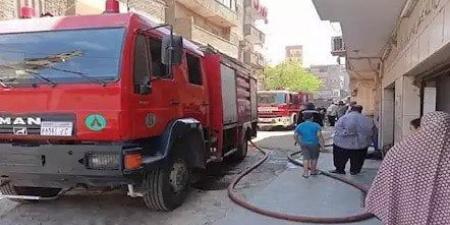 اندلاع حريق في مبنى بحي شرق شبرا الخيمة والحماية المدنية تسيطر - بلس 48