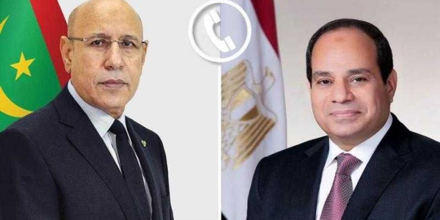 الرئيس السيسي يتلقى اتصالاً هاتفياً من نظيره الموريتانى