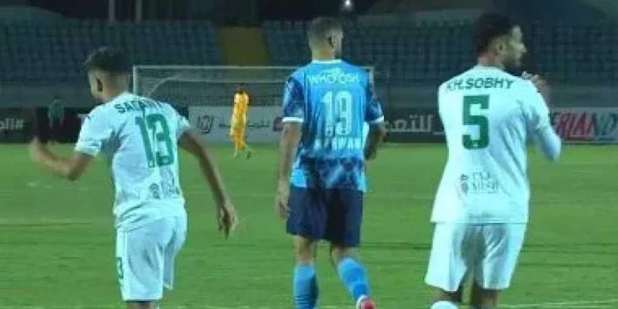 المصري يتصدر الدوري بعد الفوز على بيراميدز بهدف الشامي - بلس 48