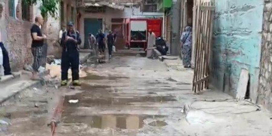 حريق هائل يلتهم مخزن خردة بمنطقة بحري في الإسكندرية دون إصابات - بلس 48