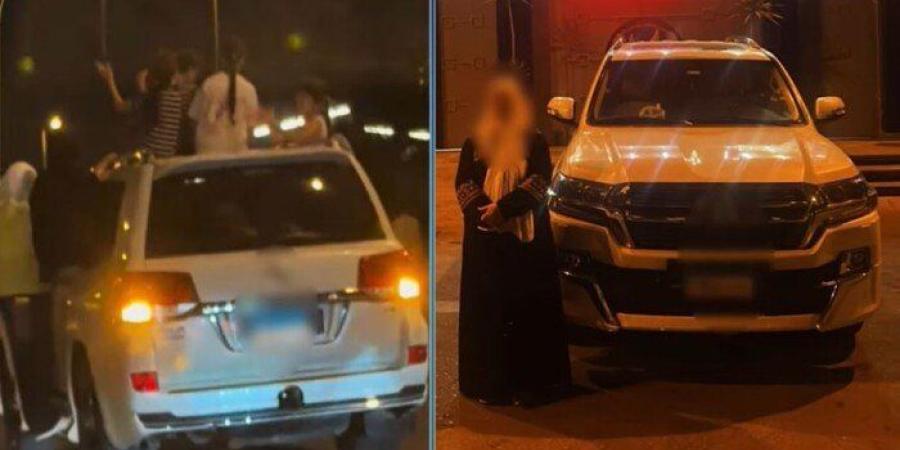 ضبط ربة منزل سمحت لمجموعة أطفال بالجلوس فوق سيارة بالتجمع - بلس 48