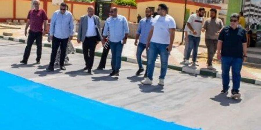 مدير تعليم بورسعيد يتابع موقف تقدم العمل بمشروع مدارس مصر المتميزة - بلس 48