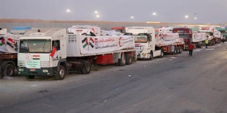 بدء تحرك شاحنات المساعدات من مصر باتجاه قطاع غزة (فيديو) - بلس 48