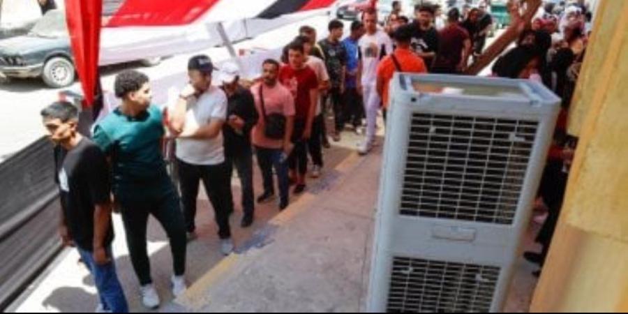 فى انتخابات الشيوخ .. تكييف صحراوى ومياه باردة من الأهلى للناخبين للتغلب على الموجة الحارة بالشيخ زايد - بلس 48