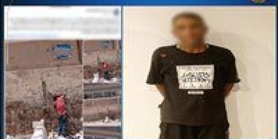 ضبط حداد حاول سرقة أجزاء من سور المترو بالعصافرة - بلس 48