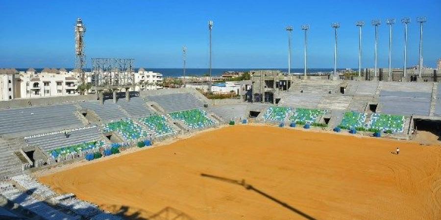 وزارة الشباب والرياضة تعلن الانتهاء من الأعمال الإنشائية باستاد النادي المصري الجديد ببورسعيد - بلس 48