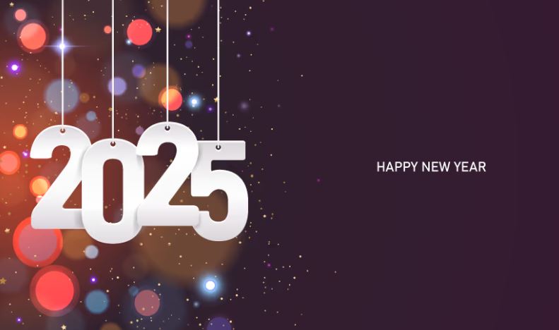 بطاقات تهنئة رأس السنة 2025 happy new year