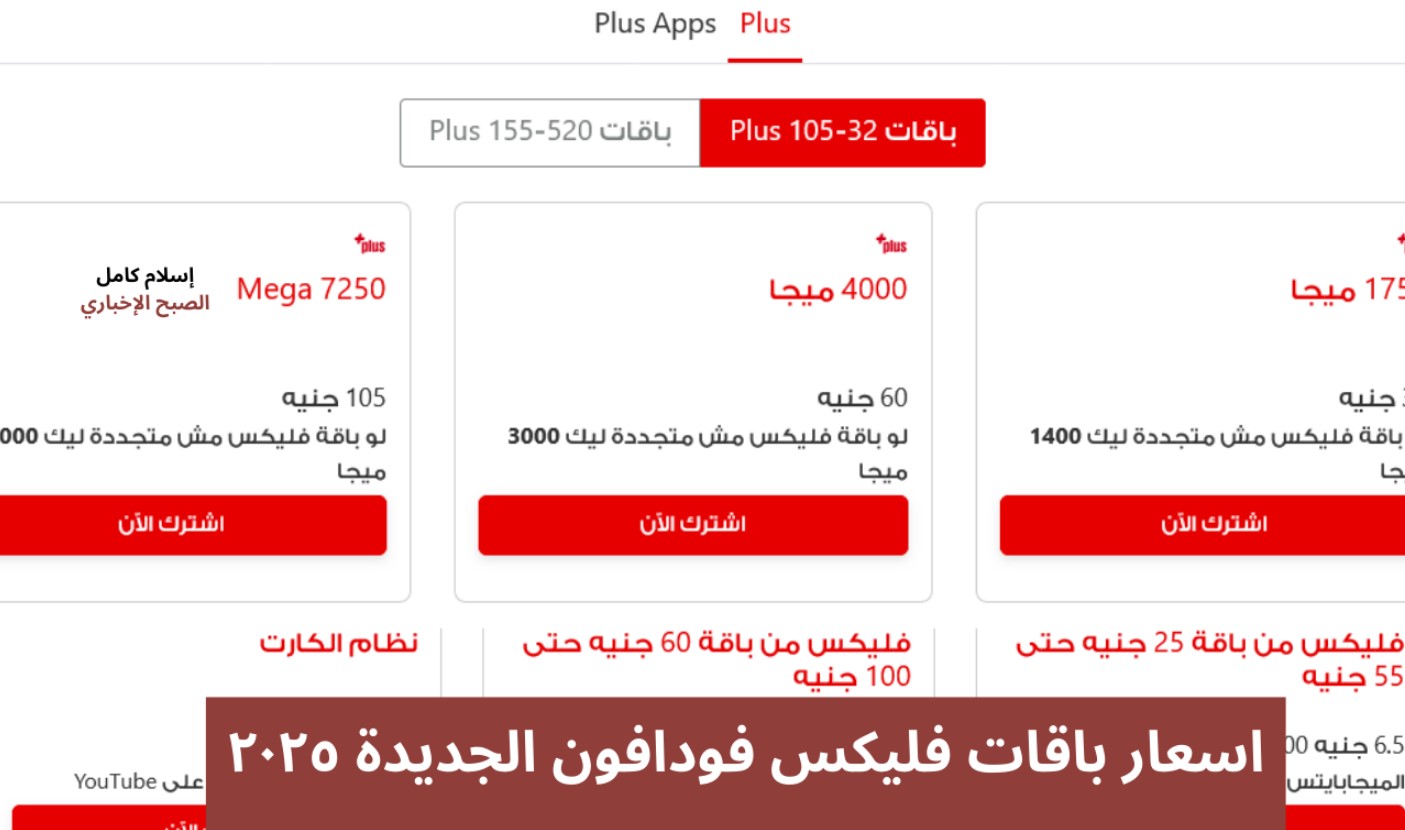 اسعار باقات فودافون فليكس وكروت الشحن الفكة بعد التعديلات الجديدة الأخيرة.. شركة فودافون تُعلن عن الزيادة الجديدة