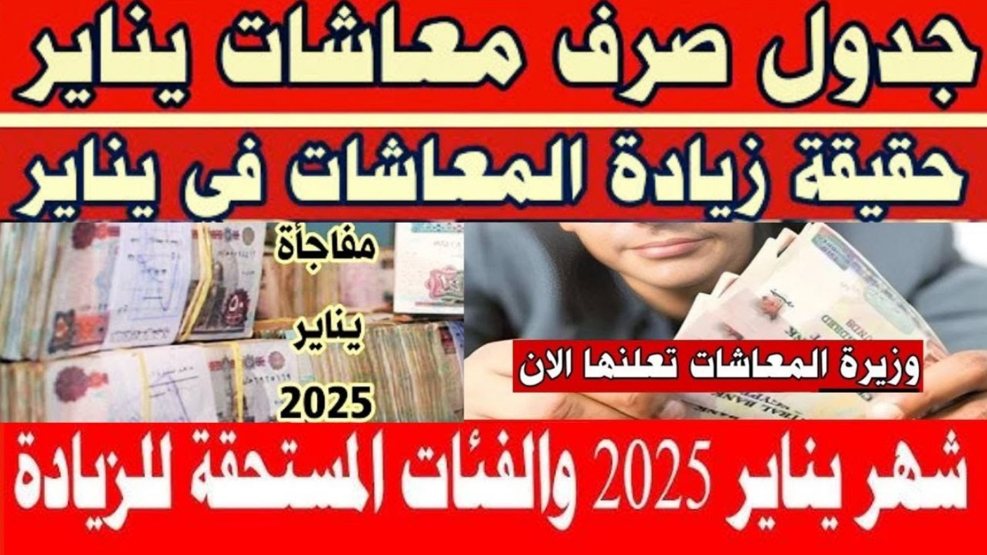 زيادة المعاشات يناير 2025| التأمينات تُعلن موعد وأماكن صرف المعاشات وخطوات الاستعلام عن الرواتب عبر nosi.gov.eg