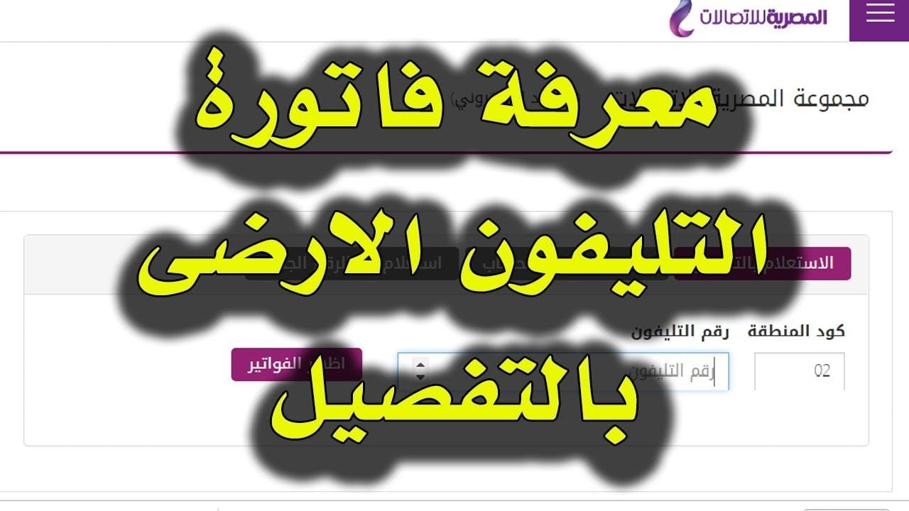 الاستعلام عن فواتير التليفون الأرضي بالاسم والرقم 2024 عبر موقع المصرية للاتصالات te.eg.. قبل تطبيق الغرامة