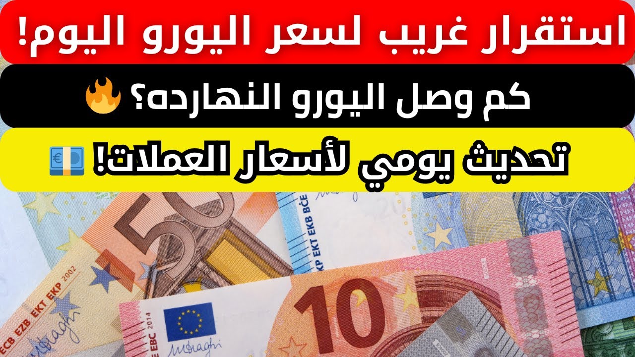 هدوء في سعر اليورو اليوم مقابل الجنيه المصري داخل مختلف البنوك للبيع والشراء