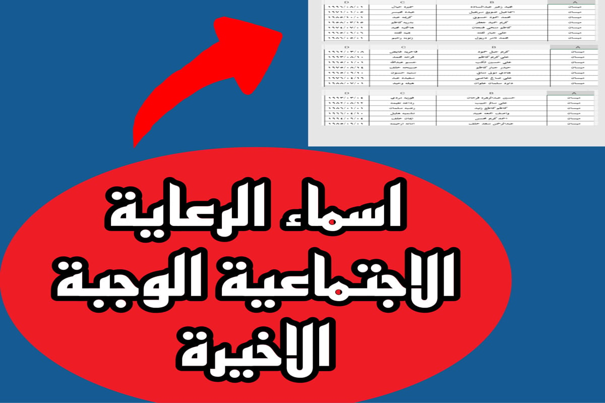 “إستعلم عنها بطريقة بسيطة” .. خطوات الإستعلام عن أسماء المشمولين في الرعاية الاجتماعية الوجبة السابعة عبر موقع مظلتي spa.gov.iq