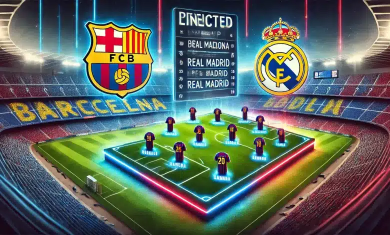 Barcelona VS Real Madrid ثواني قبل بداية نهائي بطولة كأس السوبر الاسباني 2024-2025.. التشكيل الرسمي