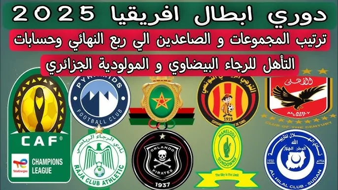 ترتيب المجموعة دوري ابطال افريقيا 2024-2025 بعد انتهاء الجولة الـ5 وحسم بطاقات التأهل