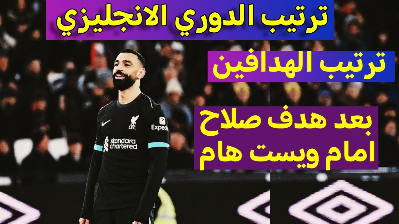 صلاح يتربع على عرش جدول ترتيب هدافي الدوري الانجليزي عقب هدفه أمام وست هام في الجولة الـ 19