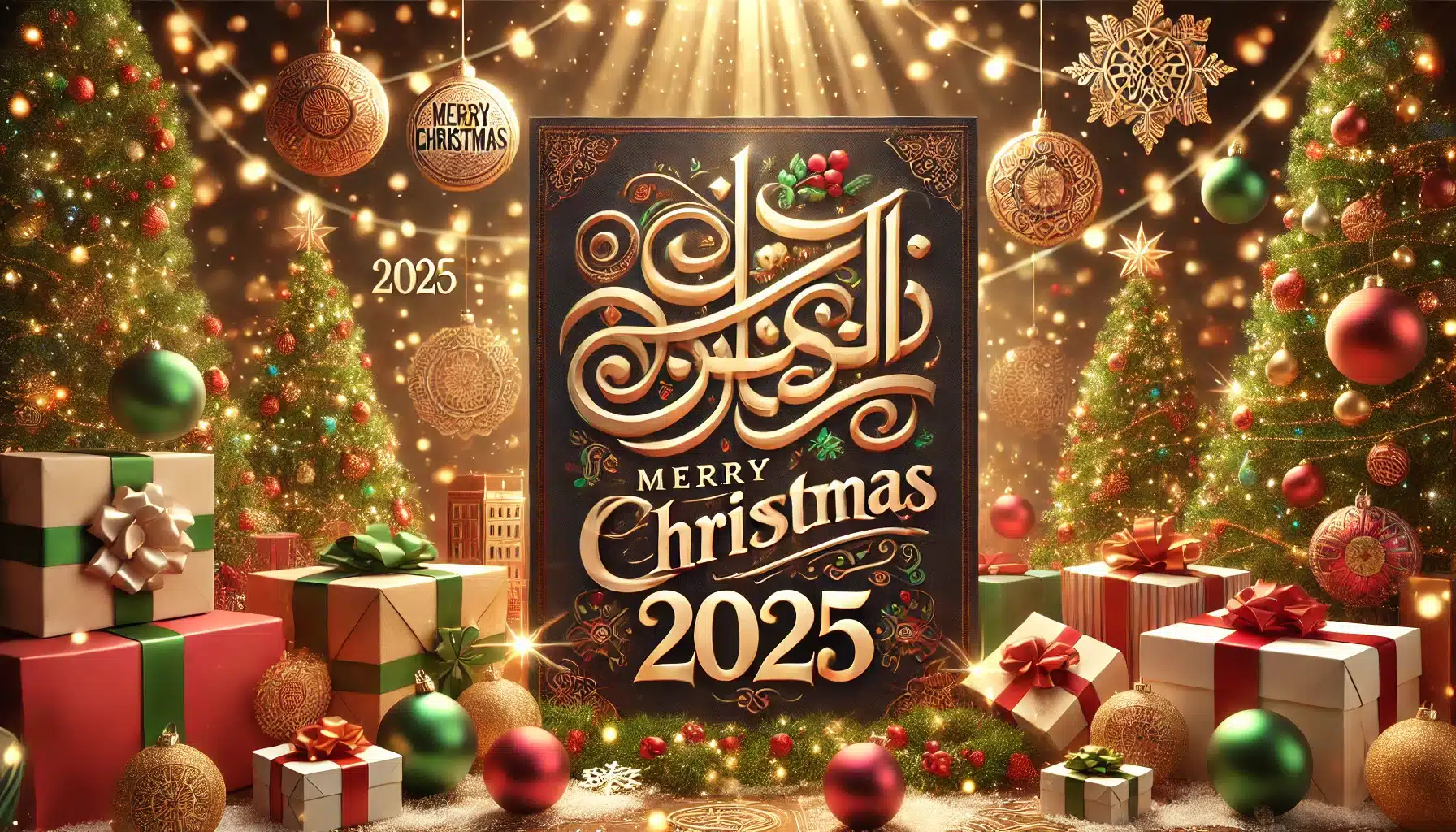 تهنئة بعيد الميلاد عيد ميلاد مجيد 2025..”في هذا العيد أدعو أن تبقى العائلة دائماً مترابطة بالحب والتفاهم”