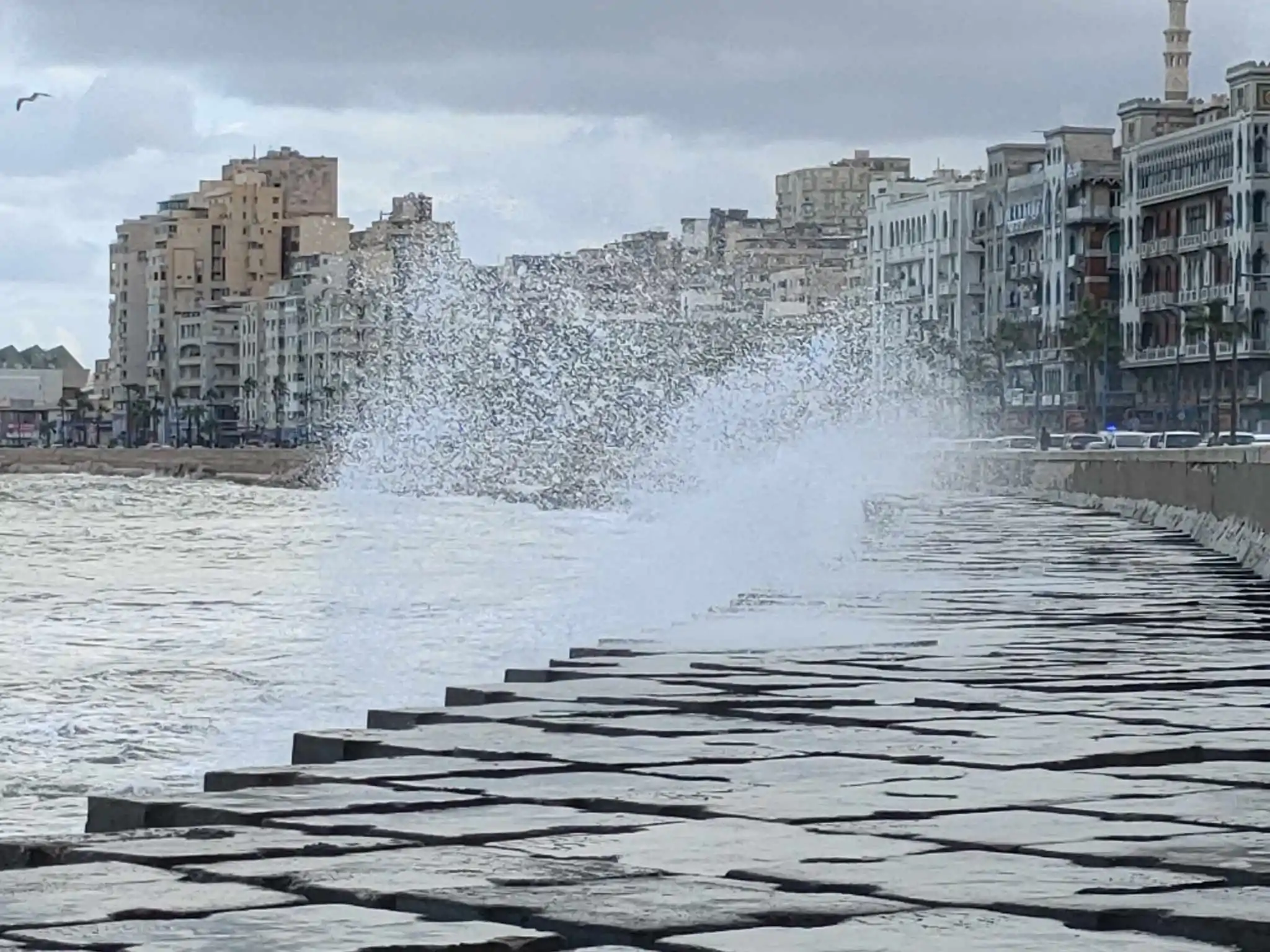 نوة الفيضة الكبرى تضرب الإسكندرية وتحذيرات بأمطار غزيرة ورياح شديدة