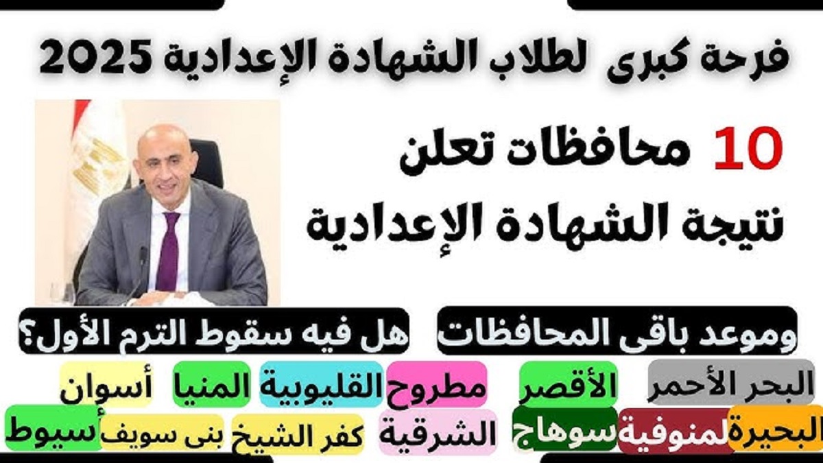 نتيجه الشهاده الاعداديه محافظة القليوبية