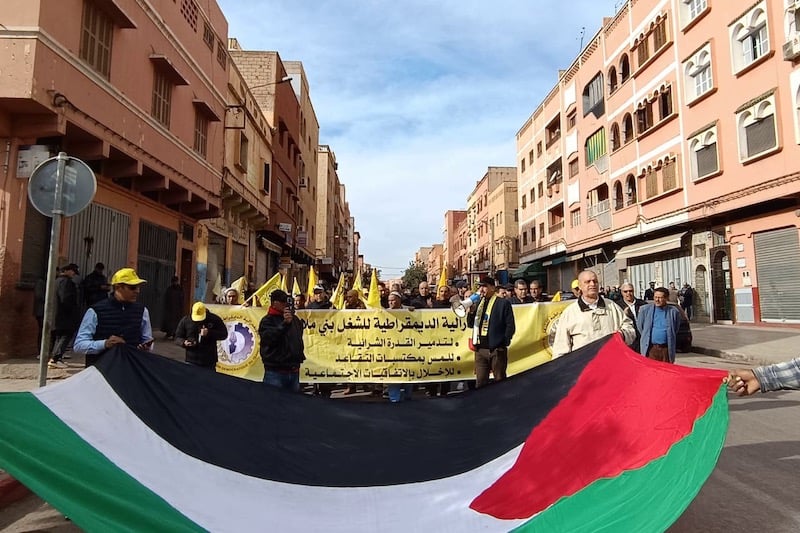 الكونفدرالية الديمقراطية للشغل تؤكد الانسحاب من “جبهة الدفاع عن فلسطين”