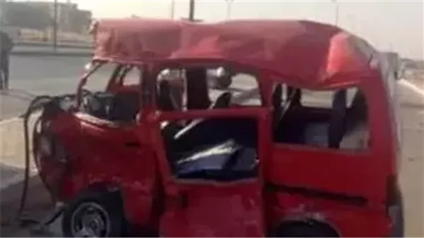 4 مصابين إثر انقلاب سوزوكي أعلى طريق أوسيم الكوم الأحمر
