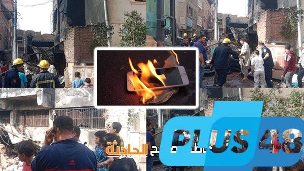 التحريات: هاتف محمول وراء حريق مخزن كاوتش في أوسيم.. والفحص: النيران التهمت كافة محتوياته