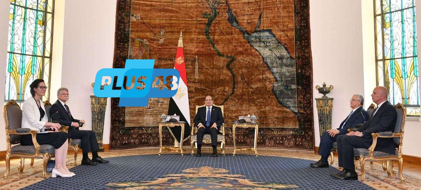 السيسي يستقبل لازلو كوفير رئيس البرلمان المجري