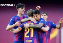 برشلونة يقترب من حسم لقب الدوري الإسباني بعد فوزه على خيتافي بنتيجة 2 صفر