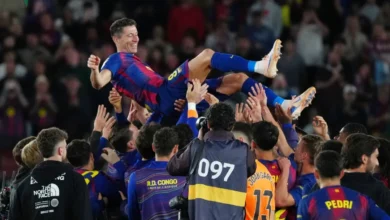 برشلونة يحقق فوزا كبيرا بثلاثية على بيتيس في وداعية ليفاندوفسكي في لا ليغا