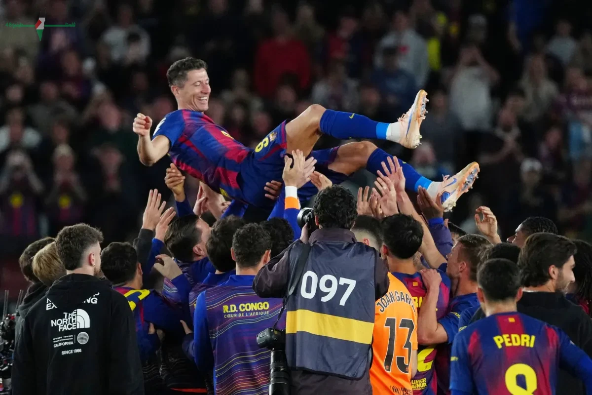 برشلونة يحقق فوزا كبيرا بثلاثية على بيتيس في وداعية ليفاندوفسكي في لا ليغا
