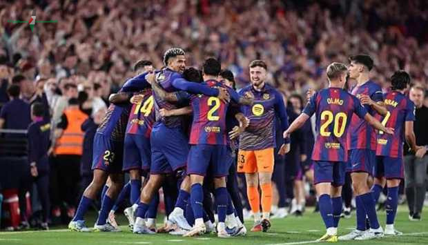 برشلونة يخسر مواجهته أمام فالنسيا في ليلة تتويج الفريق بالدوري الإسباني