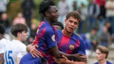 حمزة عبد الكريم يتولى قيادة برشلونة في نصف نهائي كأس الأبطال أمام لاس بالماس