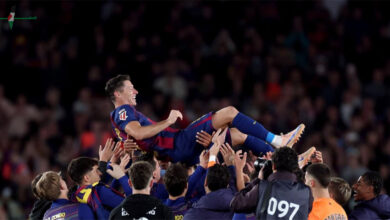ليفاندوفسكي يودع جماهير برشلونة بكلمات مؤثرة بعد رحيله عن الفريق