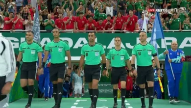 15 صورة للحكم أمين عمر في مباراة التشيك وكوريا الجنوبية بكأس العالم