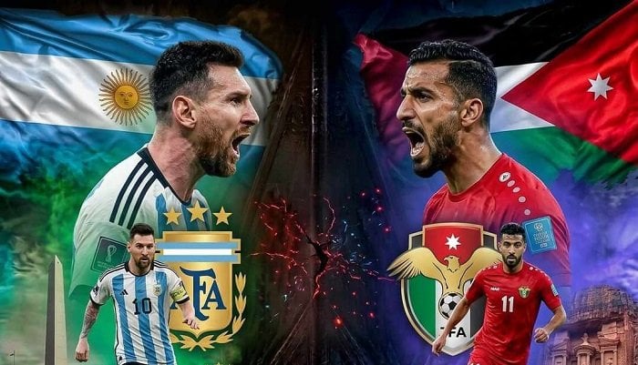 موعد مباراة الأرجنتين والأردن والقنوات الناقلة في مونديال 2026